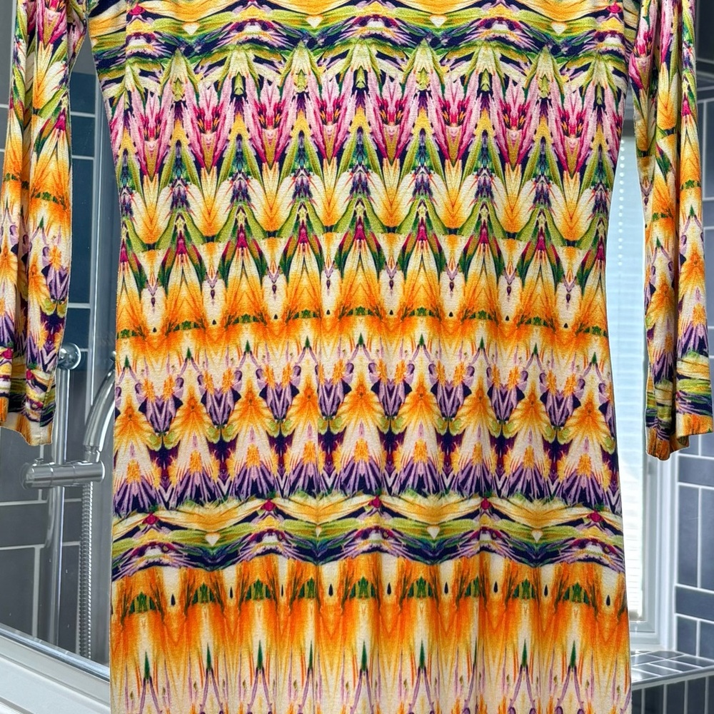 Vibrant Multicolor Patterned Dress